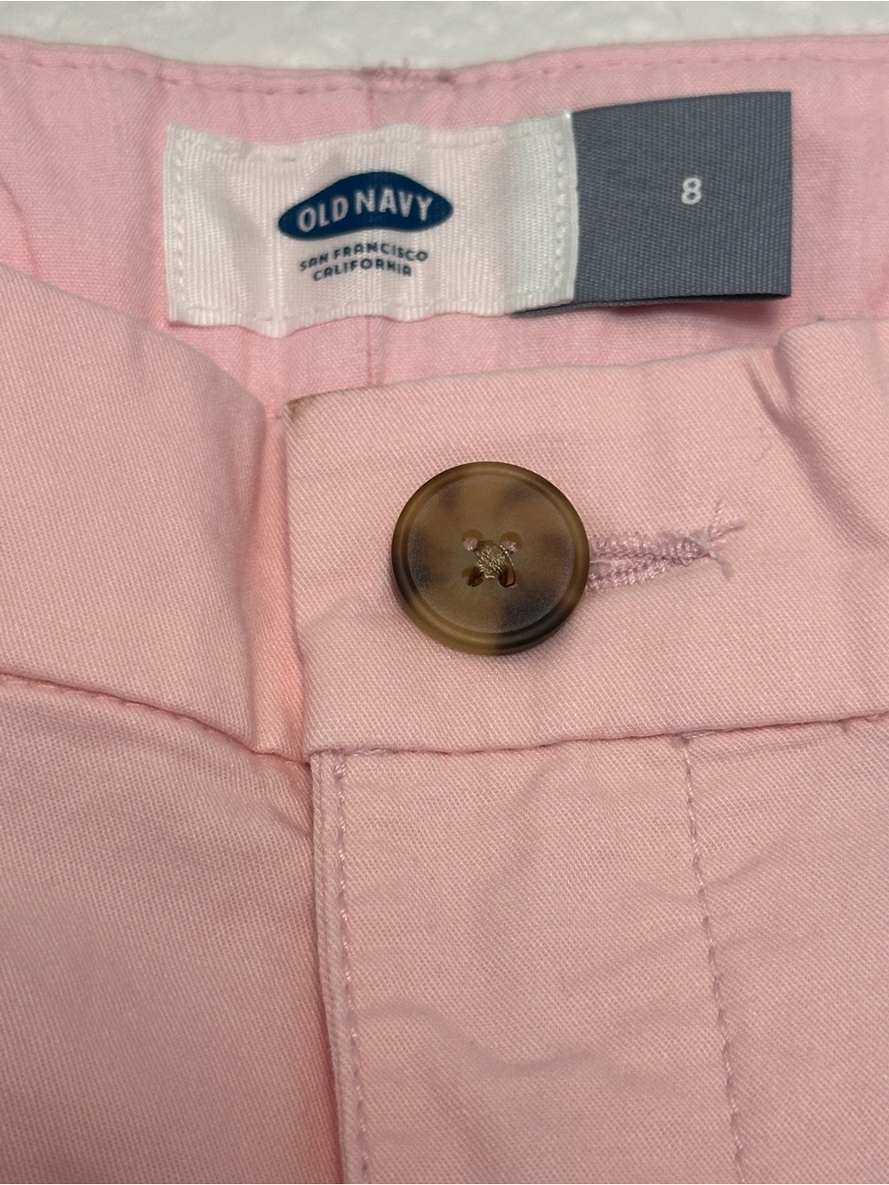 Old Navy Light Pink Chino Bermuda Shorts - Picture 2 of 6